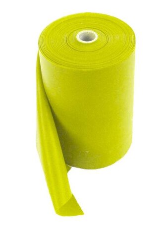 AEROBIC GUMA latex METRÁŽ 15cm x 0,35cm x 12m - žlutá (Latex)