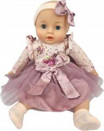 Lalka bobas mówi i śpiewa smoczek + butelka 45cm