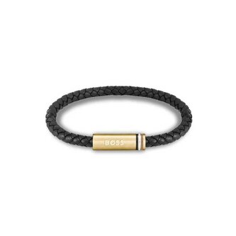 Stylový kožený náramek Ares Single 1580624 Hugo Boss