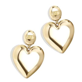 Romantické pozlacené visací náušnice Fashion LJ2615 Liu Jo