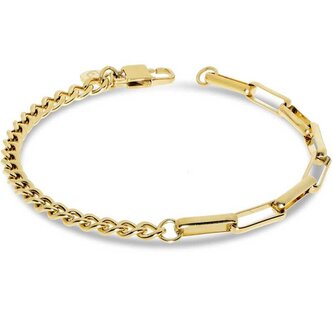 Fashion pozlacený náramek pro muže MLJ443 Liu Jo