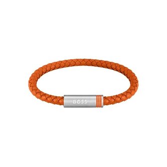 Stylový kožený náramek Ares Single 1580625 Hugo Boss