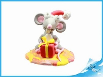 Paulinda Merry Christmas krysa s doplňky v kelímku