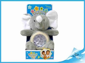 STARLIGHT PETS zvířátko plyšové-slon/lampička