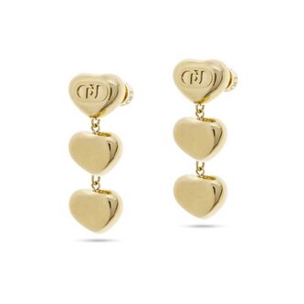 Visací srdíčkové náušnice z pozlacené oceli Fashion LJ2631 Liu Jo