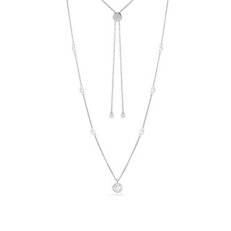 Stylový ocelový náhrdelník s kubickými zirkony Essential LJ2259 Liu Jo