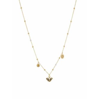 Hravý pozlacený náhrdelník Tropical Dream LJ1630 Liu Jo