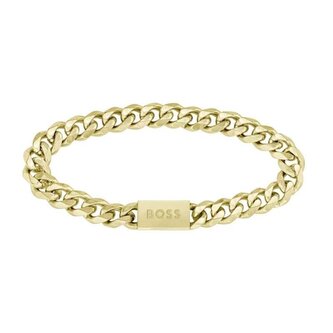 Stylový pozlacený náramek pro muže Chain Link 1580403 Hugo Boss / Délka: 19 cm