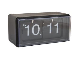 Designové nástěnné-stolní překlápěcí hodiny 6055BK Karlsson 20cm