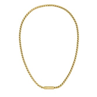 Stylový pozlacený náhrdelník pro muže Doran 1580694 Hugo Boss