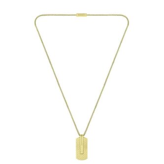 Nadčasový pozlacený pánský náhrdelník Orlado 1580355 Hugo Boss