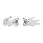 Originální ocelové náušnice Crocodile 2040050 Lacoste