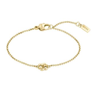 Módní pozlacený náramek pro ženy Double B 1580698 Hugo Boss