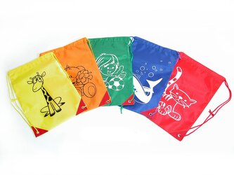 Pytlík na obuv ZVÍŘÁTKA, červená beruška