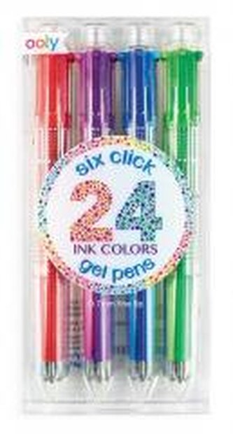Długopisy żelowe 6w1