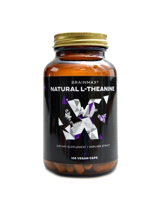 BrainMax - Natural L-Theanine 100 rostlinných kapslí