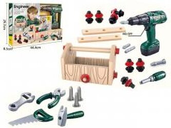 Zestaw narzędzi + wkrętarka 44,4x8,3x29,7cm