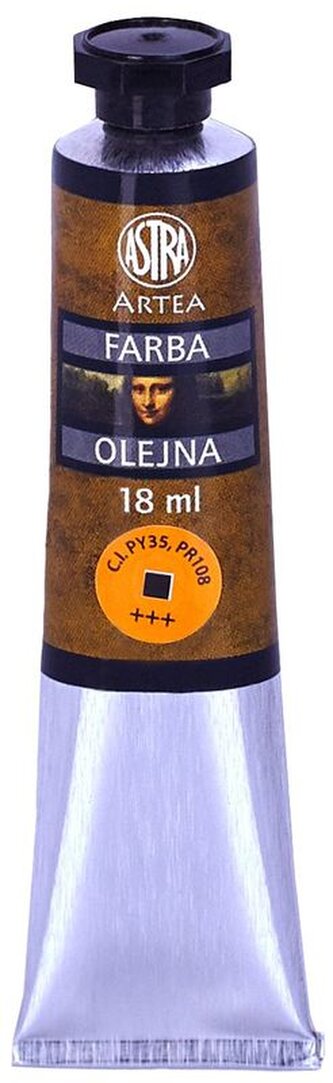 Farba olejna Artea kadmium żółty ciemny tuba 18 ml, Astra
