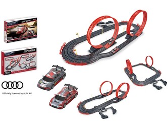 Autodráha s licení Audi, 560 cm, s USB napájecím kabelem