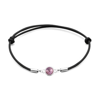 SX129-LA Stříbrný náramek s Crystals from Swarovski® Light Amethyst