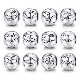 B0638-04 Stříbrný přívěsek korálek znamení zvěrokruhu - beran