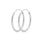 NB-3071-14 Zlacené stříbrné náušnice kruhy 14 mm