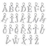 NB-4486-F Stříbrný přívěšek - iniciála písmeno - iniciála "F"