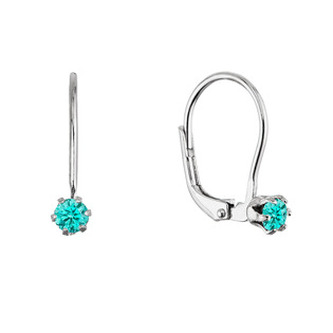 EG1713 Stříbrné visací náušnice s Preciosa krystalem