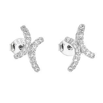 EG2642 Stříbrné náušnice se zirkony