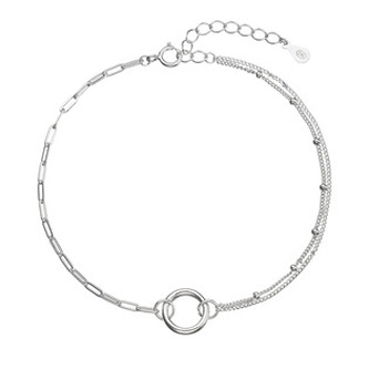 EG7269 Stříbrný náramek kroužek