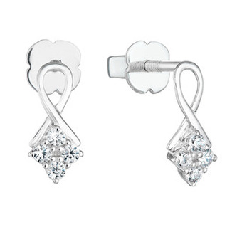EG2972 Stříbrné náušnice se zirkony