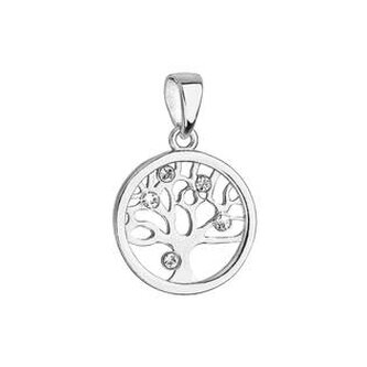 EG1160 Stříbrný přívěsek se Swarovski krystaly - strom života
