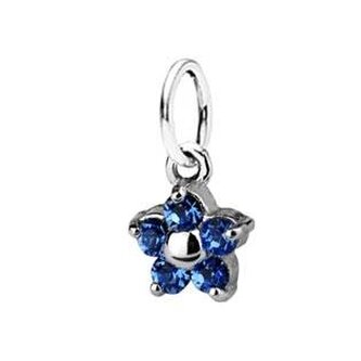 CS3500-SF Dětský přívěšek kytička, Crystals from SWAROVSKI® Sapphire - květiny