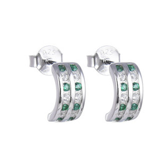 NB-3717 Stříbrné náušnice se zirkony