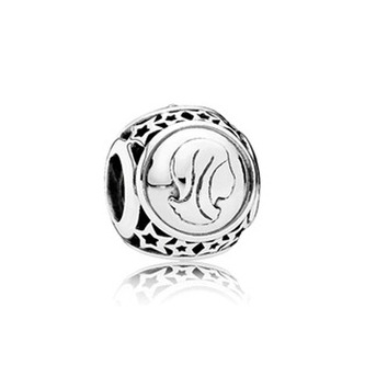 B0020-09 Stříbrný přívěsek korálek znamení panna - znamení zvěrokruhu