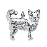 CS3106 Stříbrný přívěšek pes čivava - zvířátka