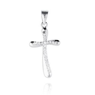 NB-4218 Stříbrný přívěšek křížek