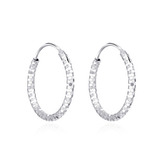 NB-3119-16 Zlacené stříbrné náušnice kruhy 16 mm