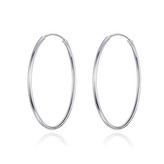 NB-3527-18 Stříbrné dámské náušnice kruhy 18 mm