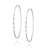 NB-3517 Stříbrné náušnice kruhy 40 mm