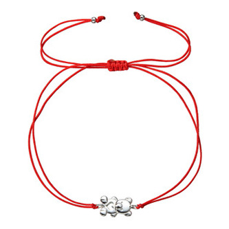 EG7631 Kabbalah náramek se stříbrným medvídkem - zvířátka