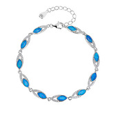 NB-1089-OP05 Stříbrný náramek s opálem