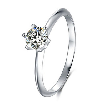 MN013-52 Stříbrný zásnubní prsten moissanit, vel. 52