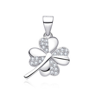 NB-4574 Stříbrný přívěsek čtyřlístek - čtyřlístky