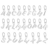 NB-4488-K Drobný stříbrný přívěšek - iniciála písmeno - iniciála "K"