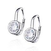 NB-3280 Stříbrné dámské náušnice s kulatými zirkony