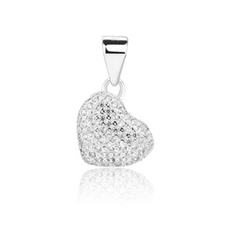 NB-4608 Stříbrný přívěšek srdíčko - srdce