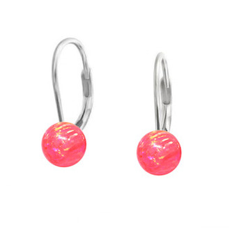 NBP30-OP57 Stříbrné opálové náušnice - 5 mm