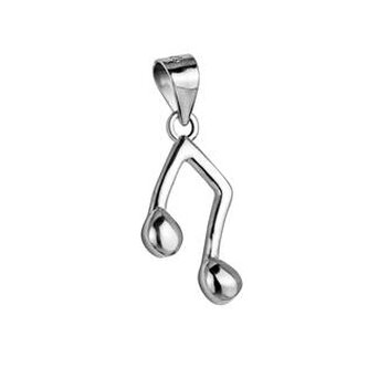 NB-4001 Stříbrný přívěšek nota - hudba