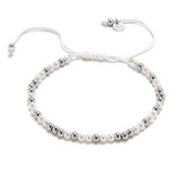 AU0007 Náramek přírodními perlami, stříbro AG925